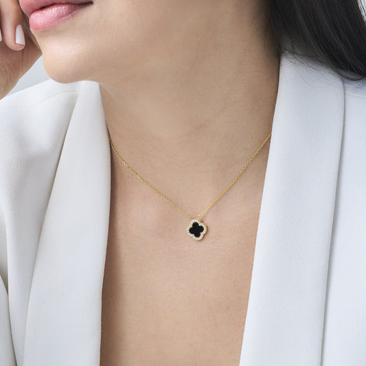 Black Clover Sparkly Necklace - Leia Store