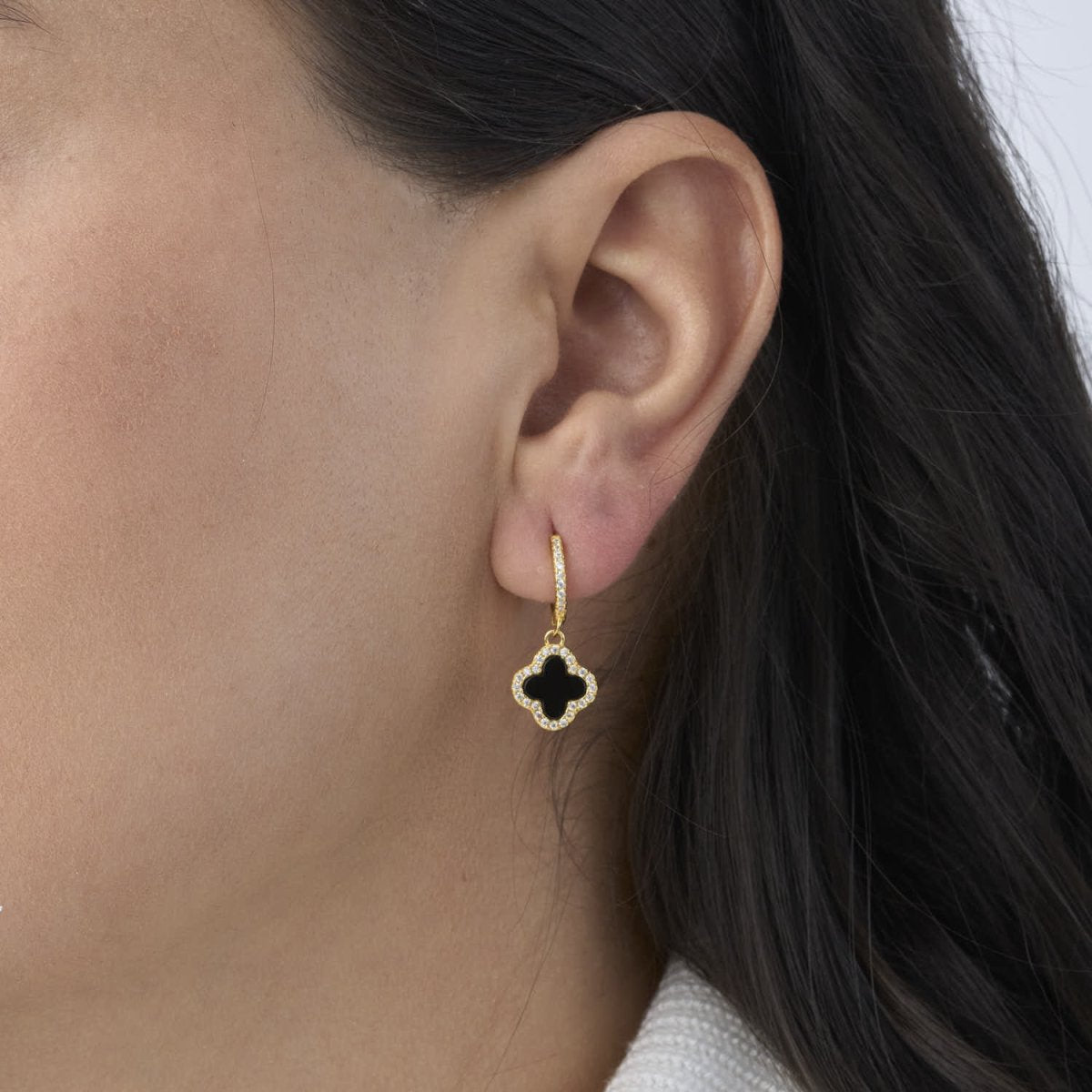 Black Gold Clover Sparkly - Leia Store