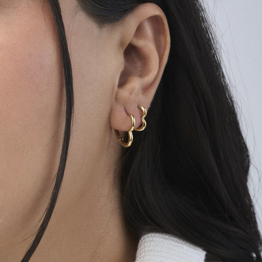 Corazones aretes - Leia Store