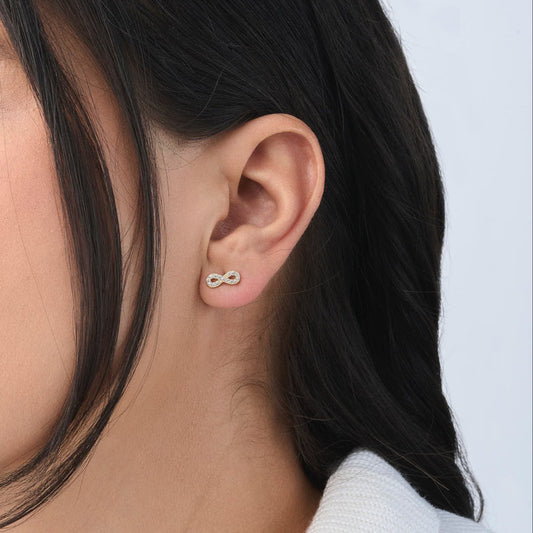 Infinitive Sparkle Studs - Leia Store