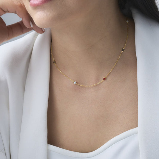 Mini Golden Clover Black - White - Red - Leia Store