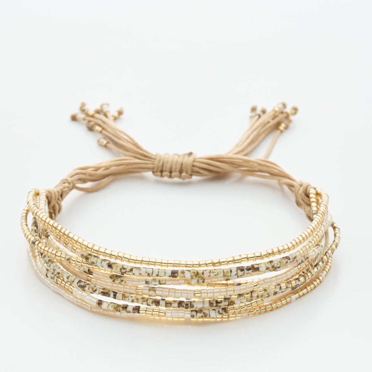 Ten - Line Gold Miyuki Bracelet - Leia Store