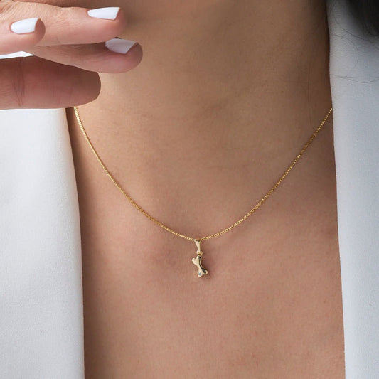 Tiny Bone Spark Necklace - Leia Store