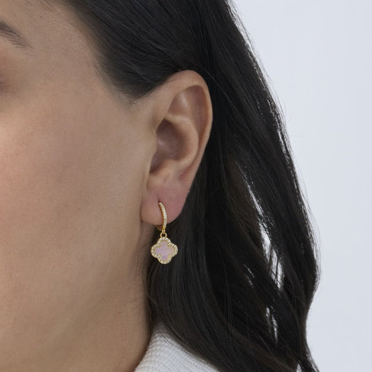 White Gold Clover Sparkle - Leia Store