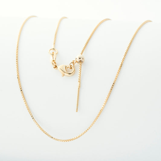 Adjustable Needle Clasp Flat Chain
