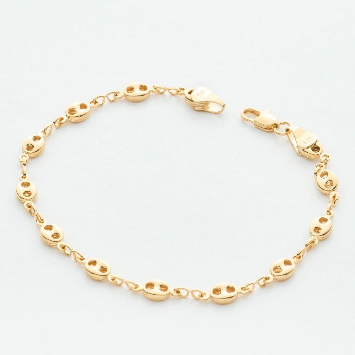 Golden Oval Link Bracelet - Leia Store