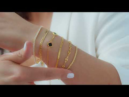 Trébol triple dorado