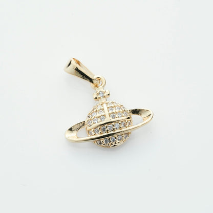 Saturn Sparkle Pendant - Leia Store