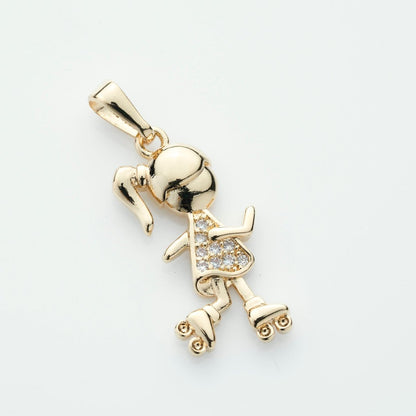 Skater Girl Pendant - Leia Store